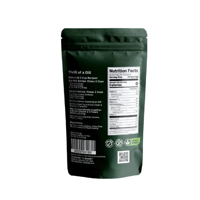 To Market - To Market Dip Mix: Thrill of a Dill Seasoning 2oz