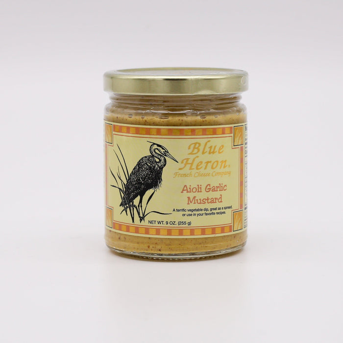 Blue Heron Mustard: Aoli Garlic 9oz